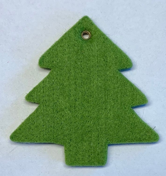 Filz Tannenbaum hellgrün, mit Niete